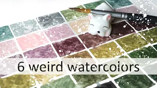 Exploring 6 Weird Watercolors by Holbein