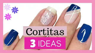 Diseños de uñas BONITAS y FÁCILES 2024/Ideas para decorar uñas cortas Tendencias/short nails