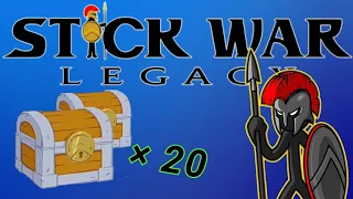 ABRIENDO 20 COFRES en STICK WAR LEGACY | RODRO 425 📈