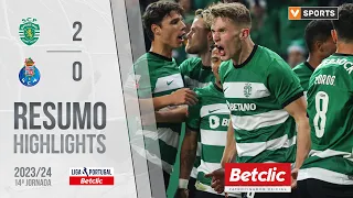 Resumo: Sporting 2-0 FC Porto (Liga 23/24 #14)