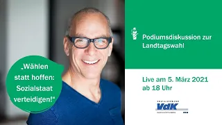 Podiumsdiskussion zur Landtagswahl in Baden-Württemberg 2021