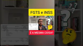 DIFERENÇA DO FGTS E INSS - O QUE DESCONTA É O CAI NA CONTA DO FGTS?