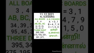 11.12.2021 KERALA LOTTERY GUESSING WIN VARUM.....