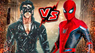 Krrish Vs Spiderman Fight, Hrithik Roshan Vs Tom Holland, Spiderman Vs Krrish 3 Fight, Hrithik Rosha