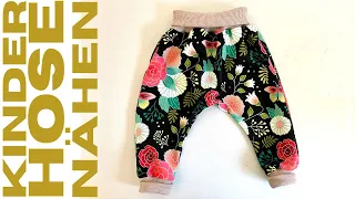 Kinderhose nähen: Haremshose für Einsteiger