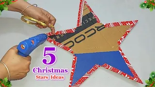 5 Easy Christmas Stars idea made with Affordable materials |DIY Affordable Christmas craft idea🎄272