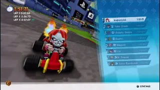 CTR Nitro Fueled- All Blue Fire Tracks (Pro Gameplay)