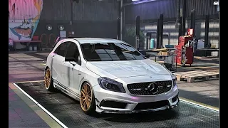 NFS HEAT MERCEDES A45 AMG CUSTOMIZATION AND TESTDRIVE