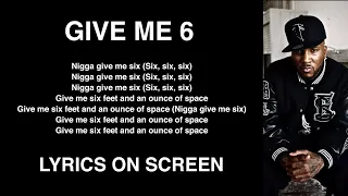 E-40 'Give Me 6' (LYRICS ON SCREEN)