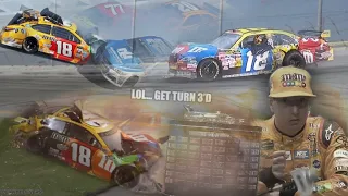 Kyle Busch vs the turn 3 wall in the Daytona 500