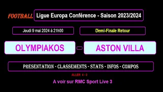 OLYMPIAKOS - ASTON VILLA: Semi-Final Return - Europa Conference League Season 2023/2024
