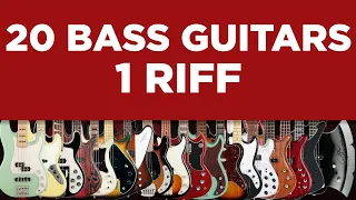 20 Bass Guitars, 1 Riff