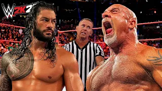Roman Reigns vs. Goldberg (WWE 2K22) - rematch