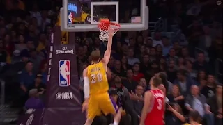 Timofey Mozgov Full Highlights 10.26.2016 vs Rockets 12 Pts, 8 Rebs Lakers debut!
