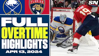 Buffalo Sabres at Florida Panthers | FULL Overtime Highlights - April 13, 2024