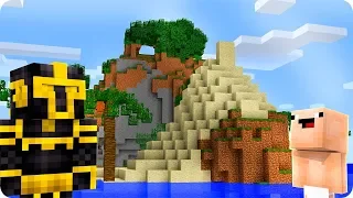 MASSI Y BEBÉ NOOB SE PIERDEN EN UNA ISLA DESIERTA EN MINECRAFT 😱