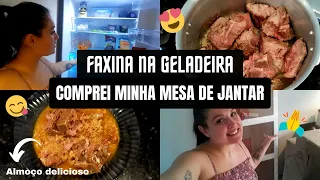 COMPREI MINHA MESA DE JANTAR, FAXINA NA GELADEIRA, ALMOÇO DELICIOSO e muito mais!!