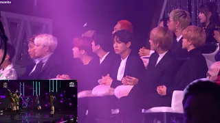 [HD] [180110] BTS FULL REACTION TO BLACKPINK @GDA 2018