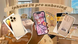 iPhone Pro (gold) ✨🍊 asmr unboxing + samsung comparison + camera test ⁺₊✧
