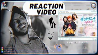 Reaction on Honsla Rakh (Official Trailer) Diljit Dosanjh, Sonam Bajwa, Shehnaaz Gill, Shinda Grewal