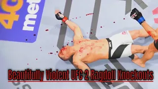 Beautifullly Violent UFC 2 Ragdoll Knockouts | UFC 2 Compilation
