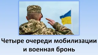 Четыре очереди мобилизации | Кто не подлежит призыву? | Что такое военная бронь?