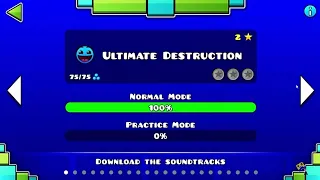 Geometry Dash Universal Server -"Ultimate Destruction" 100% [All Coins]