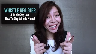Janice Yap's Vlog: How To Sing Whistle Notes! (3 Quick Steps on How To Sing In The Whistle Register)