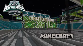 WWE WrestleMania XL Minecraft: Cody, Roman, Rock Titantron + Pyro