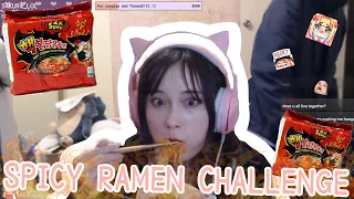 Spicy Noodle Challenge ;w; with Sonakii and Simon