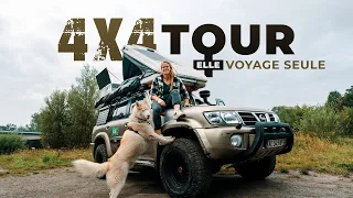 Elle a aménagé un 4x4 d'expédition pour un tour du monde en solo (avec terrasse, douche & toilettes)