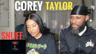 COUPLE REACTS TO COREY TAYLOR- SNUFF (ACOUSTIC)