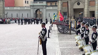 Högvaktsavlösning på Stockholms slott