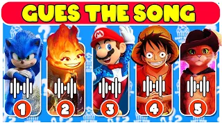 Guess The Movie By Song | Super Mario Bros, One Piece Netflix,  Sonic, spider Man, Ninja turtles