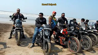 Mumbai - Alibag - Mumbai group bike ride | morning time on beach | part-3