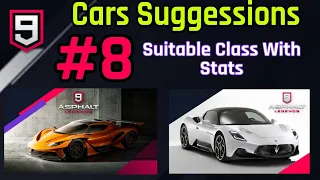 Asphalt 9: Car Suggestions #8 | Apollo Arrow and Maserati MC20 | With Suitable Stats 🔥