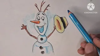 How to draw OLAF from frozen easy to draw drawing for kids