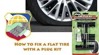 5 minute flat tire repair that is cheap and easy