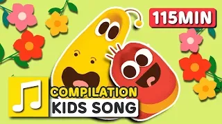 FOUR SEASONS SONG COMPILATION | 115MIN | LARVA KIDS | SUPER BEST SONGS FOR KIDS