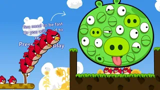 Angry Birds Cannon 3 - FORCE OUT THE HUGE 100 EYES PIGGIES TO RESCUE STELLA!