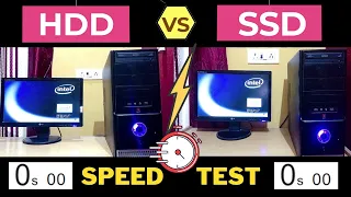 SSD vs HDD speed test, Windows 10 | HDD vs SSD Performance