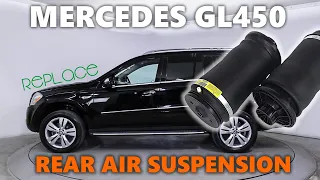 HOW TO REPLACE REAR AIR SUSPENSION (AIRBAG) FOR MERCEDES GL450 X164 #gl450 #airbag #airsuspension