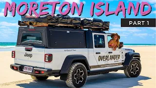New Jeep Gladiator set-up- Beach camping on Moreton Island, Queensland, Australia.
