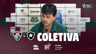 COLETIVA - TÉCNICO FERNANDO DINIZ - FLUMINENSE 2 X 4 BOTAFOGO - CARIOCÃO 2024