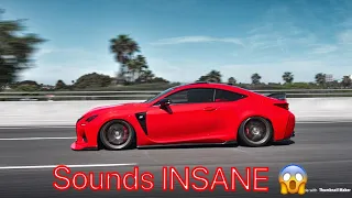 BRUTALLY LOUD LEXUS RCF WITH AMERICAN RACING HEADERS!! (POV DRIVING ARH Long System)