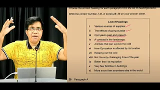 Asad Yaqub's LOGIC for LIST OF HEADINGS || IELTS Reading (GT B13 Test 1 Section 3)