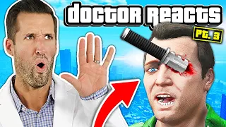 ER Doctor REACTS to Craziest Grand Theft Auto V (GTA 5) Injuries #3