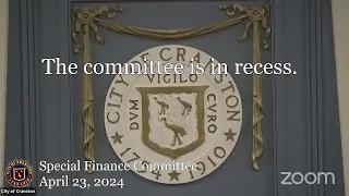 April 23, 2024, Special Finance Committee Meeting