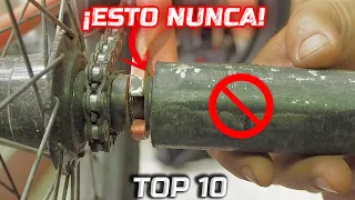 TOP 10 ERRORES QUE LE PUEDEN COSTAR LA VIDA A TU BICI!