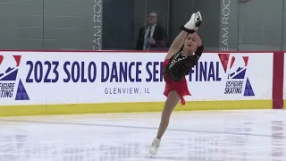 Amal Israilova 2023 U.S. Solo Dance Championships (Junior FD)